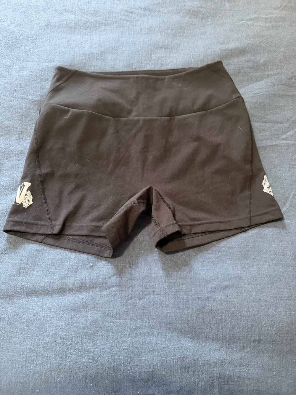 Darc Sport Black Women's Athletic Shorts with Side Logo